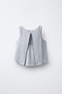 CRINKLE-EFFECT SATIN TOP - Zara фото 2