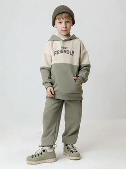 КР 302916/бежевый,хаки к642 джемпер (худи) для мал