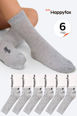 Набор детских высоких носков 6 пар Happy Fox