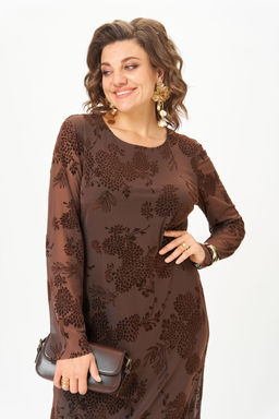Платье Aira Style 24430 коричневый