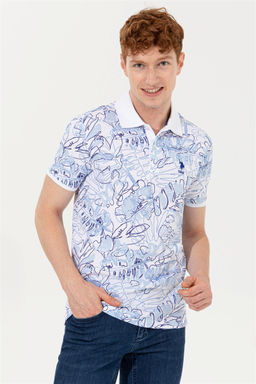 U. S. Polo Assn Мужская синяя футболка с воротником-поло - U.s. polo assn фото 7