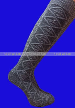 Цена за 2 пар. 2 ПАРЫ - Гольфы женские теплые шерстяные высокие арт. 4А51 23 - For you фото 3