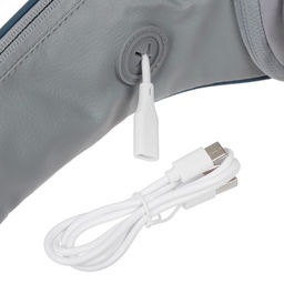 Массажёр для спины и шеи LEM-29, наплечный, ИК подогрев, серый