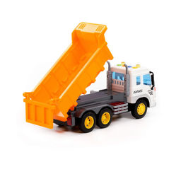 Сити, автомобиль-самосвал инерционный (со светом и звуком) (оранжевый) (в коробке) - Полесье фото 10