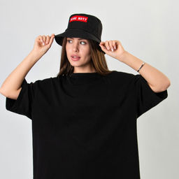 Панама Wine not?, цвет чёрный, 56-58 рр. - Overhat фото 4