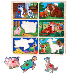 Рамка - вкладыш Мама и малыши - Лесная мастерская фото 5