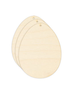 Заготовка для декорирования Mr. Carving БА-23 Набор Яйцо фанера 7 х 9 х 0.3 см 3 шт фото 3