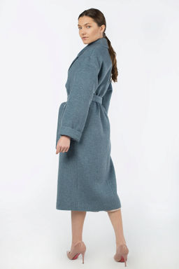 Пальто женское демисезонное (пояс) - El podio фото 7