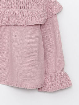 Bisiklet Yaka Uzun Kollu K?z Bebek Triko Kazak - Waikiki фото 2