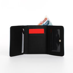 Кошелёк на кнопке, цвет голубой - Simaland фото 6