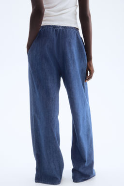 Pantal?n denim con cord?n de ajuste Feather Soft - H&m фото 6
