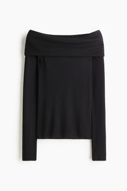 Jersey off-the-shoulder