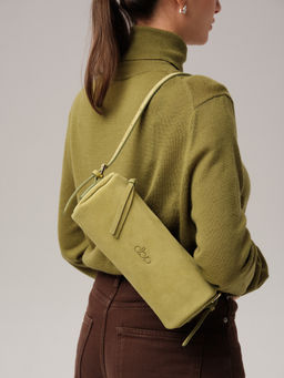 Замшевая сумка Tube DBR 31343 киви/велюр фото 2