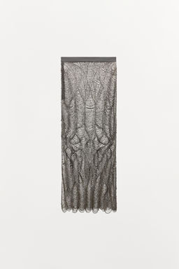 SEMI-SHEER BEADED SKIRT - Zara фото 5