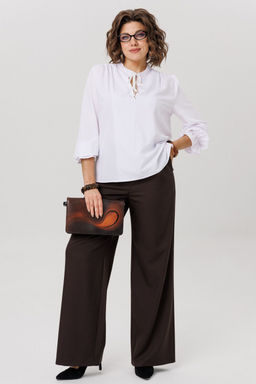 Брюки ANELLI 1702 блестящий каштан