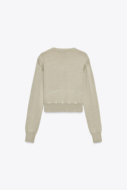 BUTTON DETAIL KNIT SWEATER - Zara фото 8