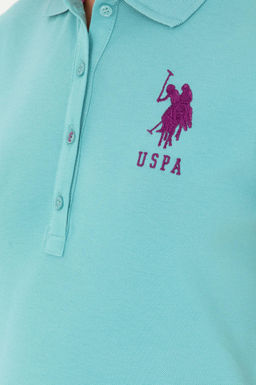 Женская мятная базовая футболка Неожиданная скидка в корзине - U.s. polo assn фото 7