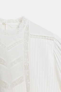 ZW COLLECTION LACE BLOUSE - Zara фото 21