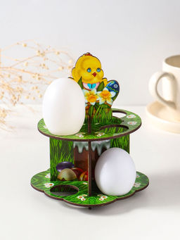 Подставка для 8 яиц в двух ярусах «Цыплёнок», 15.5×12.5 см