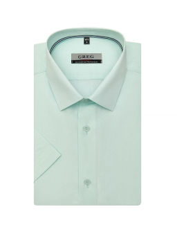 Сорочка мужская короткий рукав GREG 410/109/FR MINT/Z_V