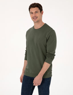 Haki Regular Fit Sweatshirt