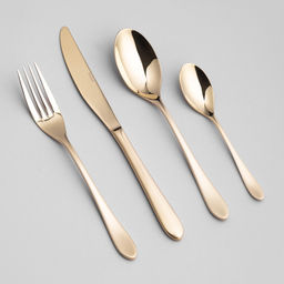 НАБОР СТОЛОВЫХ ПРИБОРОВ SENSO AGNESS 24 ПР., СТАЛЬ 18/10, ПВД ПОКРЫТИЕ, ЦВЕТ: ШАМПАНЬ