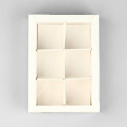 Цена за 5 шт. Коробка под 6 конфет с ячейками «Белая», 10 х 14.5 х 3 см