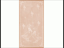 6с102.511ж2 Прованс-гуси (лён3) Полотенце махровое 67х150см