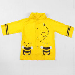 Дождевик детский Пчёлки на кнопках с капюшоном, размер L, рост 110-120 см - Simaland фото 2