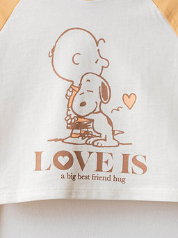 Kap??onlu Snoopy Bask?l? Uzun Kollu K?z ?ocuk Sweatshirt - Waikiki фото 3