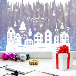 Наклейки на окна многоразовые «Волшебного Нового года», 33 х 50 см