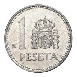 Монета 1 песета 1986 года Испания