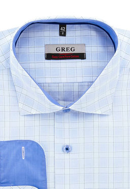 Сорочка мужская длинный рукав GREG 125/111/8293/1p