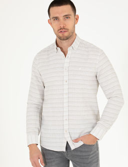 Haki Slim Fit Uzun Kollu G_mlek