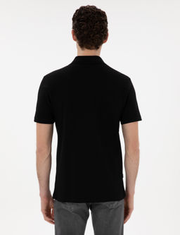 Siyah Slim Fit K_vr_lmaz Polo Yaka Basic Ti__rt - Pierre cardin фото 5