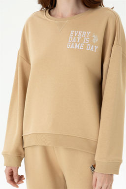 U. S. Polo Assn Женский свитшот песочного цвета - U.s. polo assn фото 13