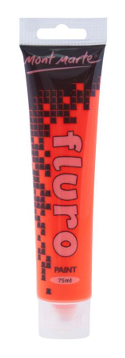 Краска акриловая флуоресцентная Оранжевый 75 мл / PMFL0004 /уп 96/Orange