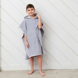 Полотенце-пончо Крошка Я Гномик, цвет серый, размер 24-32, 100 % хлопок, 320 г/м2  фото 24