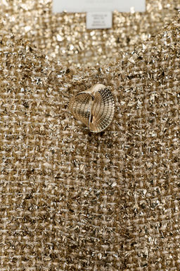 CROPPED TEXTURED JACKET WITH METALLIC THREAD - Zara фото 10