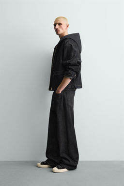 HOODED DENIM JACKET - Zara фото 8