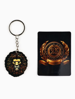 Цена за 2 шт. Магнит и брелок на 23 Февраля «Лев», 11×14 см