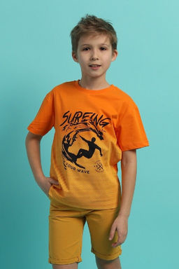 CRB wear/CSKB 63787-29-401 Футболка для мальчика,оранжевый/Ex.Cherubino