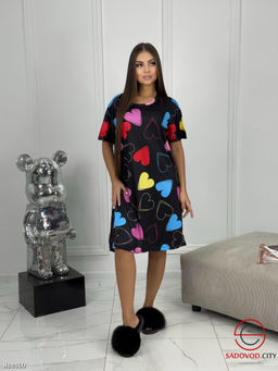 Туника женская с сердечками