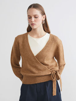 Kruvaze Yaka Kad?n Triko Kazak