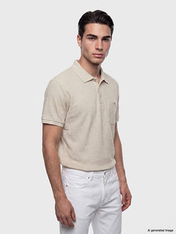 Polo Yaka Str?kt?rl? Erkek Ti??rt