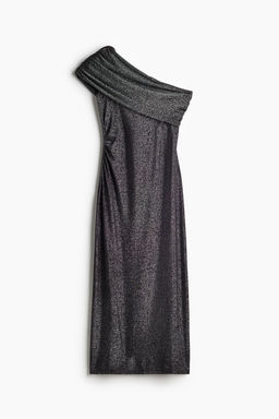 Vestido ajustado de un hombro - H&m фото 4