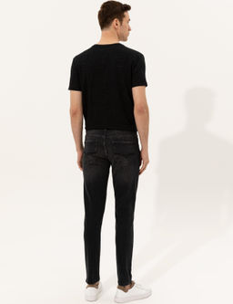 Siyah Slim Fit Jean Pantolon