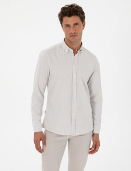 Vizon Slim Fit _izgili Slim Fit G_mlek