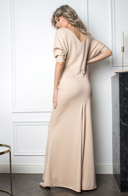 Эффектное платье сливочный - Donna saggia фото 6