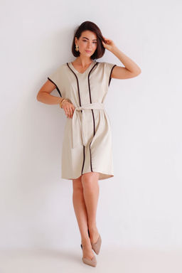 Martichelli Платье цвета шампань